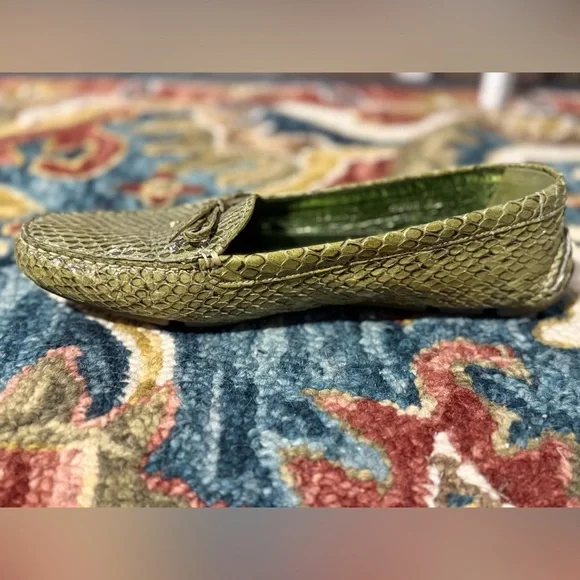 Prada Loafers - Green Snakeskin - Picture 13 of 15